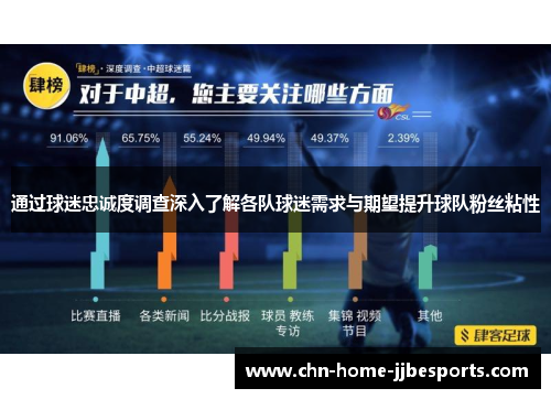 通过球迷忠诚度调查深入了解各队球迷需求与期望提升球队粉丝粘性